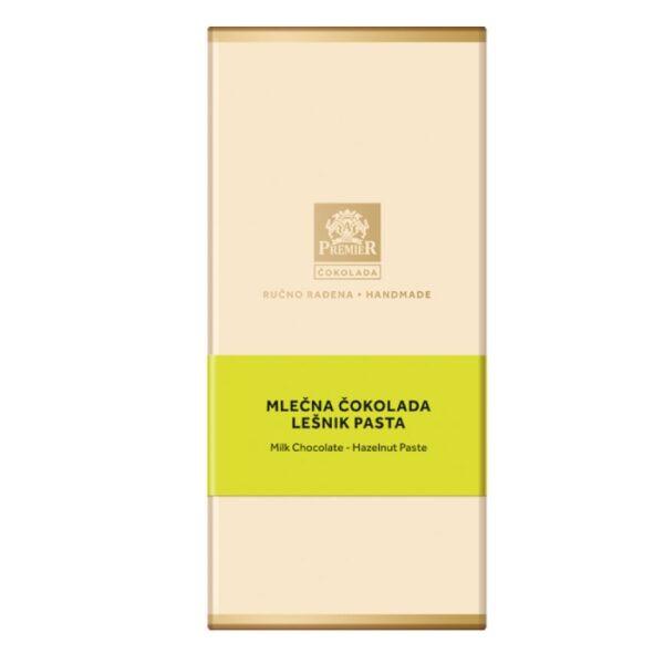 Premier mlečna čokolada lešnik pasta 100gr