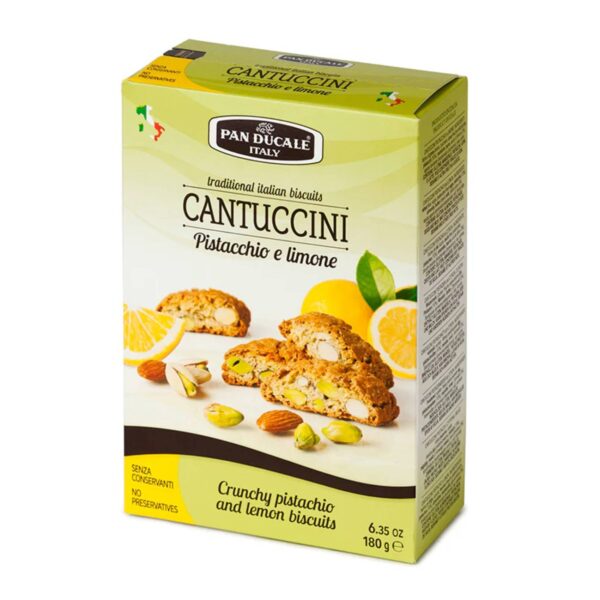 Pan ducate cantuccini pistacchio e limone 180g