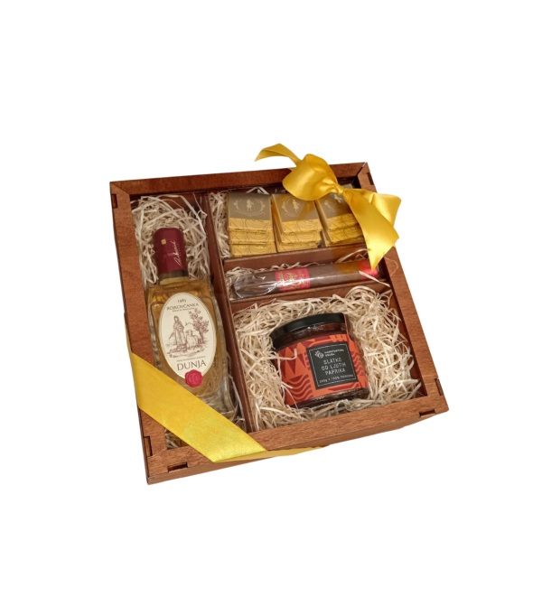 Wood box S Vermilion
