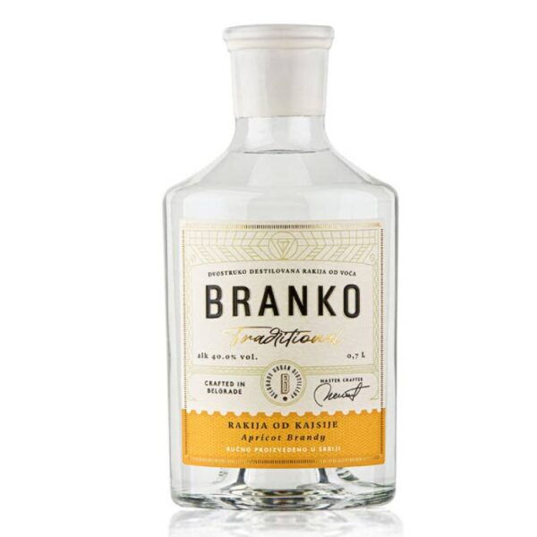 Rakija Branko kajsija traditional 0,7l